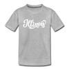 Illinois Toddler T-Shirt - Hand Lettered Illinois Toddler Tee - heather gray