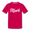 Illinois Toddler T-Shirt - Hand Lettered Illinois Toddler Tee - dark pink