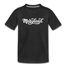 Maryland Toddler T-Shirt - Hand Lettered Maryland Toddler Tee - black