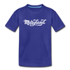 Maryland Toddler T-Shirt - Hand Lettered Maryland Toddler Tee - royal blue