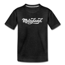 Maryland Toddler T-Shirt - Hand Lettered Maryland Toddler Tee - charcoal gray