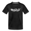 Maryland Toddler T-Shirt - Hand Lettered Maryland Toddler Tee - charcoal gray