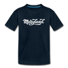 Maryland Toddler T-Shirt - Hand Lettered Maryland Toddler Tee - deep navy