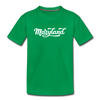 Maryland Toddler T-Shirt - Hand Lettered Maryland Toddler Tee - kelly green