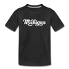 Michigan Toddler T-Shirt - Hand Lettered Michigan Toddler Tee - black