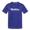 Montana Toddler T-Shirt - Hand Lettered Montana Toddler Tee - royal blue