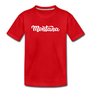 Montana Toddler T-Shirt - Hand Lettered Montana Toddler Tee - red