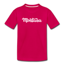 Montana Toddler T-Shirt - Hand Lettered Montana Toddler Tee - dark pink