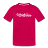 Montana Toddler T-Shirt - Hand Lettered Montana Toddler Tee - dark pink