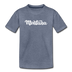 Montana Toddler T-Shirt - Hand Lettered Montana Toddler Tee - heather blue
