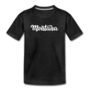 Montana Toddler T-Shirt - Hand Lettered Montana Toddler Tee - charcoal gray