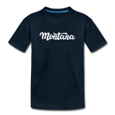 Montana Toddler T-Shirt - Hand Lettered Montana Toddler Tee - deep navy