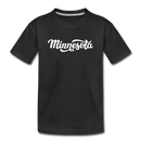 Minnesota Toddler T-Shirt - Hand Lettered Minnesota Toddler Tee - black