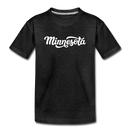 Minnesota Toddler T-Shirt - Hand Lettered Minnesota Toddler Tee - charcoal gray