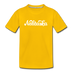 Nebraska Toddler T-Shirt - Hand Lettered Nebraska Toddler Tee - sun yellow