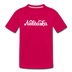 Nebraska Toddler T-Shirt - Hand Lettered Nebraska Toddler Tee - dark pink