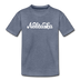 Nebraska Toddler T-Shirt - Hand Lettered Nebraska Toddler Tee - heather blue