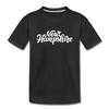 New Hampshire Toddler T-Shirt - Hand Lettered New Hampshire Toddler Tee - black