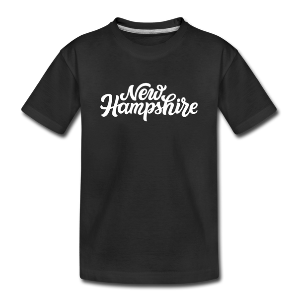 New Hampshire Toddler T-Shirt - Hand Lettered New Hampshire Toddler Tee - black