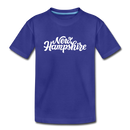 New Hampshire Toddler T-Shirt - Hand Lettered New Hampshire Toddler Tee - royal blue