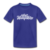 New Hampshire Toddler T-Shirt - Hand Lettered New Hampshire Toddler Tee - royal blue