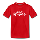 New Hampshire Toddler T-Shirt - Hand Lettered New Hampshire Toddler Tee - red
