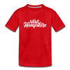 New Hampshire Toddler T-Shirt - Hand Lettered New Hampshire Toddler Tee - red