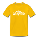 New Hampshire Toddler T-Shirt - Hand Lettered New Hampshire Toddler Tee - sun yellow