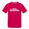 New Hampshire Toddler T-Shirt - Hand Lettered New Hampshire Toddler Tee - dark pink