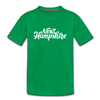 New Hampshire Toddler T-Shirt - Hand Lettered New Hampshire Toddler Tee - kelly green