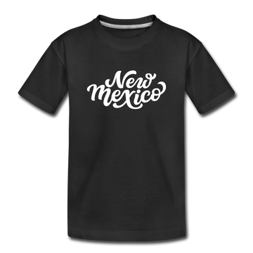 New Mexico Toddler T-Shirt - Hand Lettered New Mexico Toddler Tee - black