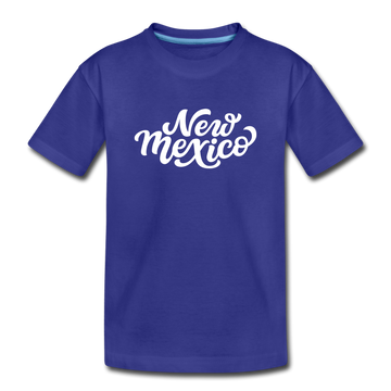 New Mexico Toddler T-Shirt - Hand Lettered New Mexico Toddler Tee - royal blue