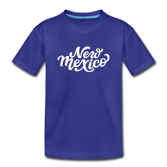 New Mexico Toddler T-Shirt - Hand Lettered New Mexico Toddler Tee - royal blue