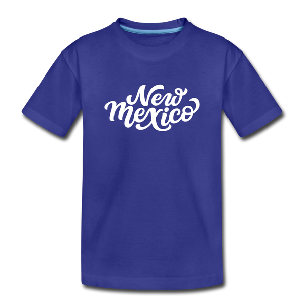 New Mexico Toddler T-Shirt - Hand Lettered New Mexico Toddler Tee - royal blue