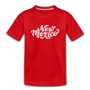 New Mexico Toddler T-Shirt - Hand Lettered New Mexico Toddler Tee - red
