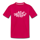 New Mexico Toddler T-Shirt - Hand Lettered New Mexico Toddler Tee - dark pink