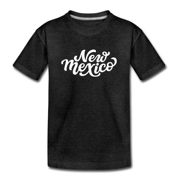 New Mexico Toddler T-Shirt - Hand Lettered New Mexico Toddler Tee - charcoal gray