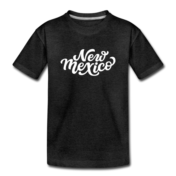 New Mexico Toddler T-Shirt - Hand Lettered New Mexico Toddler Tee - charcoal gray