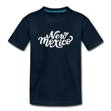 New Mexico Toddler T-Shirt - Hand Lettered New Mexico Toddler Tee - deep navy