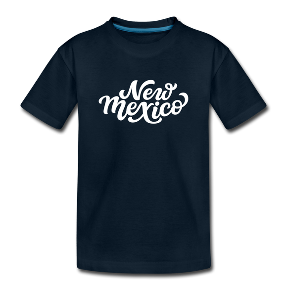 New Mexico Toddler T-Shirt - Hand Lettered New Mexico Toddler Tee - deep navy