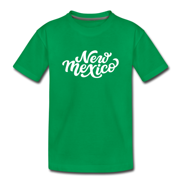 New Mexico Toddler T-Shirt - Hand Lettered New Mexico Toddler Tee - kelly green
