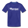 Mississippi Toddler T-Shirt - Hand Lettered Mississippi Toddler Tee - royal blue