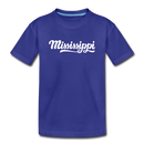 Mississippi Toddler T-Shirt - Hand Lettered Mississippi Toddler Tee - royal blue