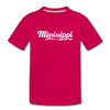 Mississippi Toddler T-Shirt - Hand Lettered Mississippi Toddler Tee - dark pink
