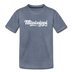 Mississippi Toddler T-Shirt - Hand Lettered Mississippi Toddler Tee - heather blue