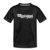 Mississippi Toddler T-Shirt - Hand Lettered Mississippi Toddler Tee - charcoal gray