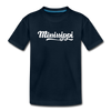 Mississippi Toddler T-Shirt - Hand Lettered Mississippi Toddler Tee - deep navy