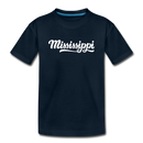 Mississippi Toddler T-Shirt - Hand Lettered Mississippi Toddler Tee - deep navy