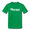 Mississippi Toddler T-Shirt - Hand Lettered Mississippi Toddler Tee - kelly green