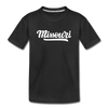 Missouri Toddler T-Shirt - Hand Lettered Missouri Toddler Tee - black